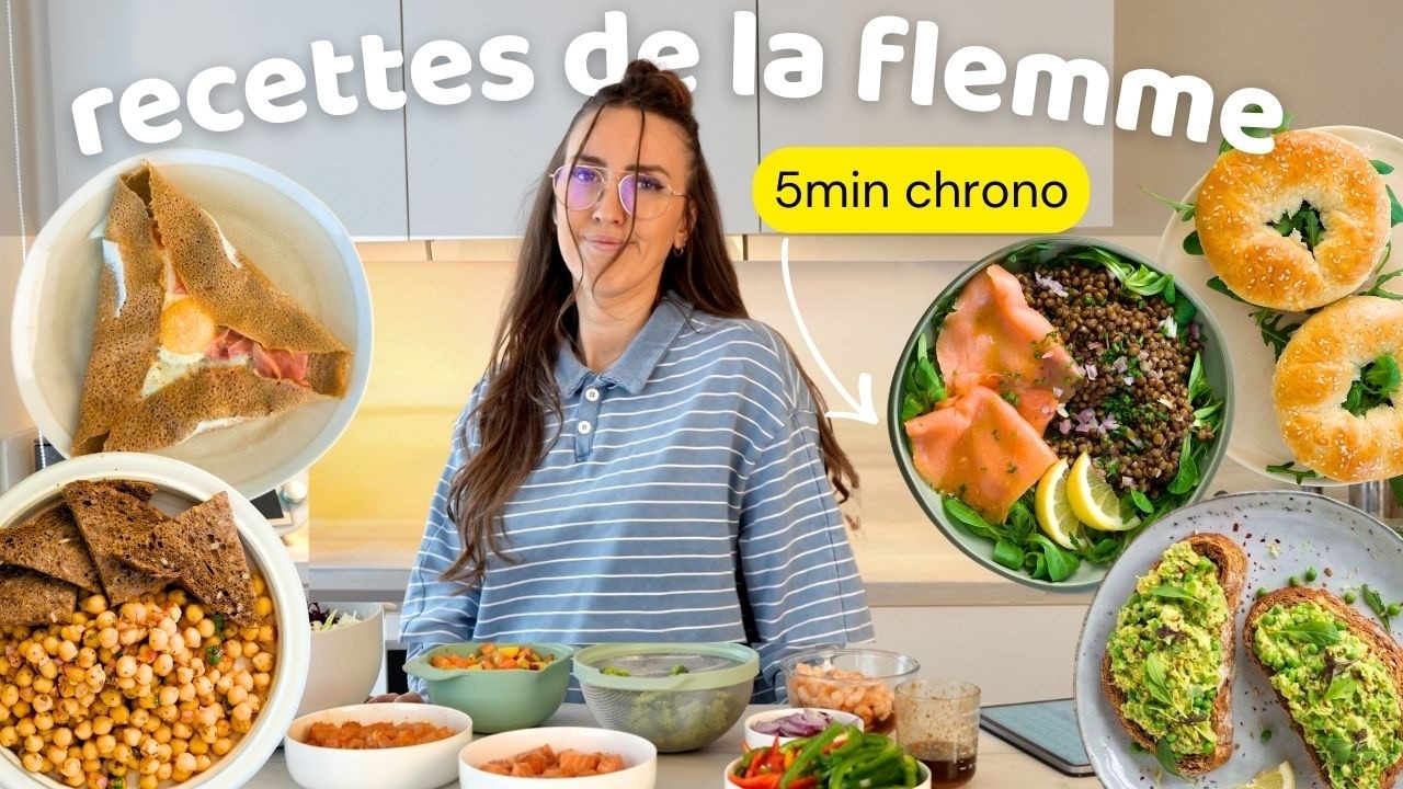 RECETTES DE FLEMME : Équilibrées, Rapides & Petit Budget ! 🥗