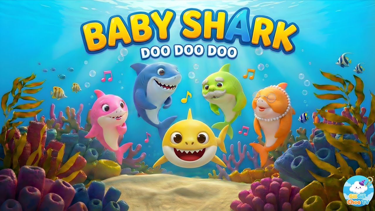 Baby Shark Doo Doo Doo | Shark Family | Baby Shark | Nursery Rhymes for Kids @GiliGiliChooTV 