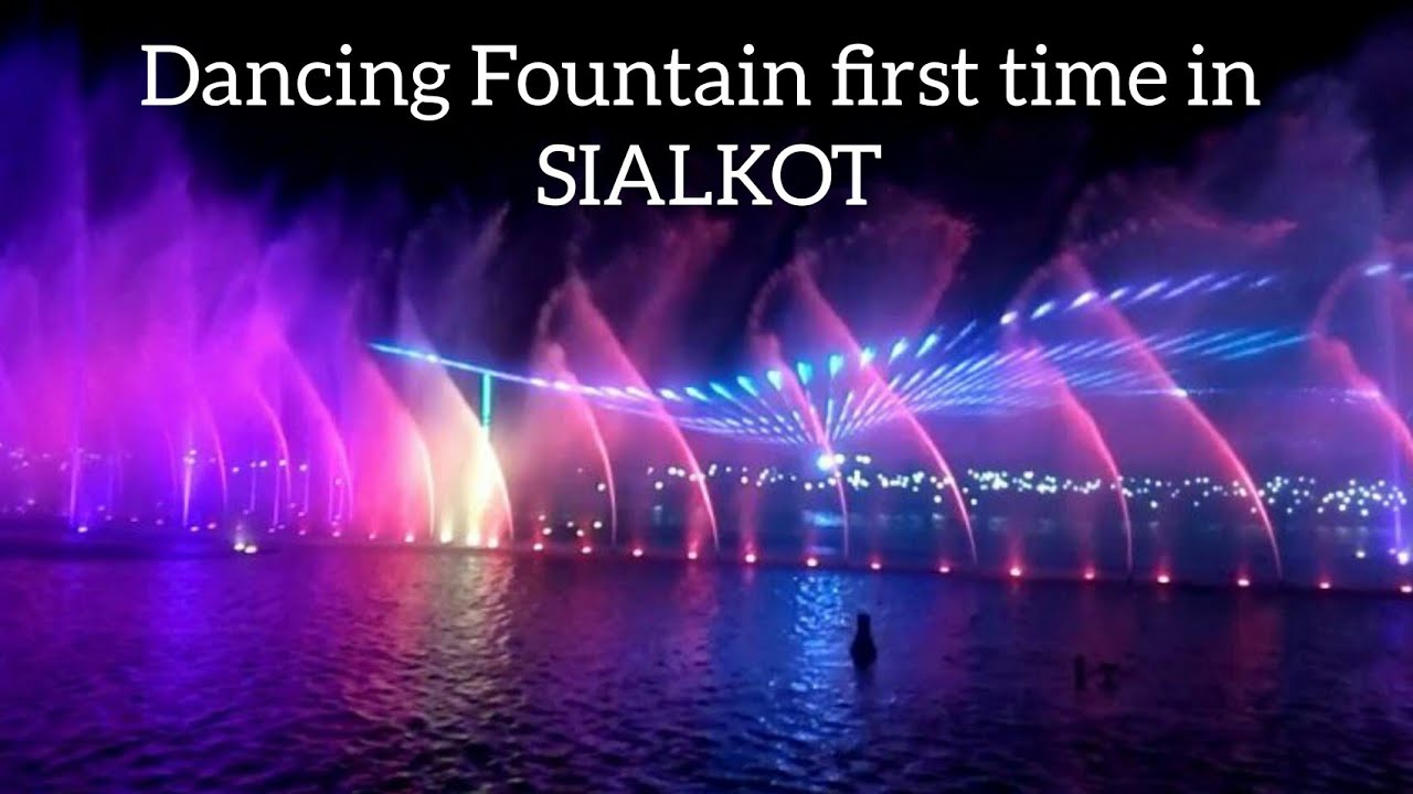 Dancing fountain sialkot|first time in sialkot at citi housing society|sialkot Pakistan