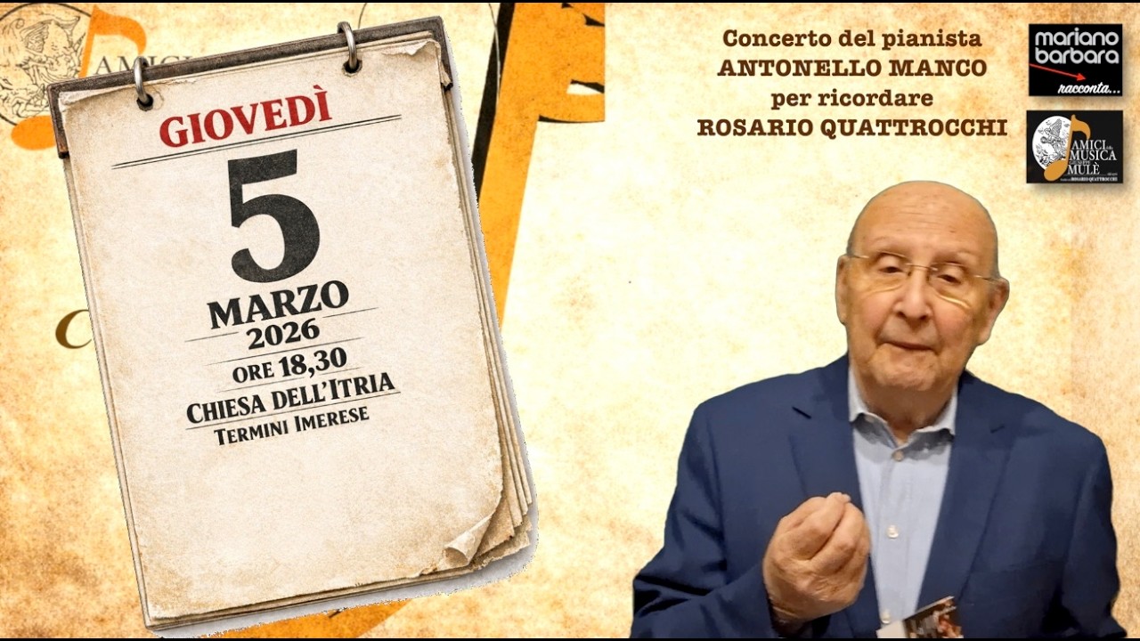 * Concerto di Antonello Manco per ricordare Rosario Quattrocchi