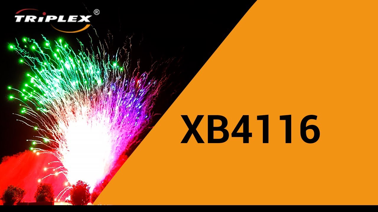 FAJERWERKI XB4116 100S 1.2&Prime; V BATERIA F4 TRIPLEX FIREWORKS