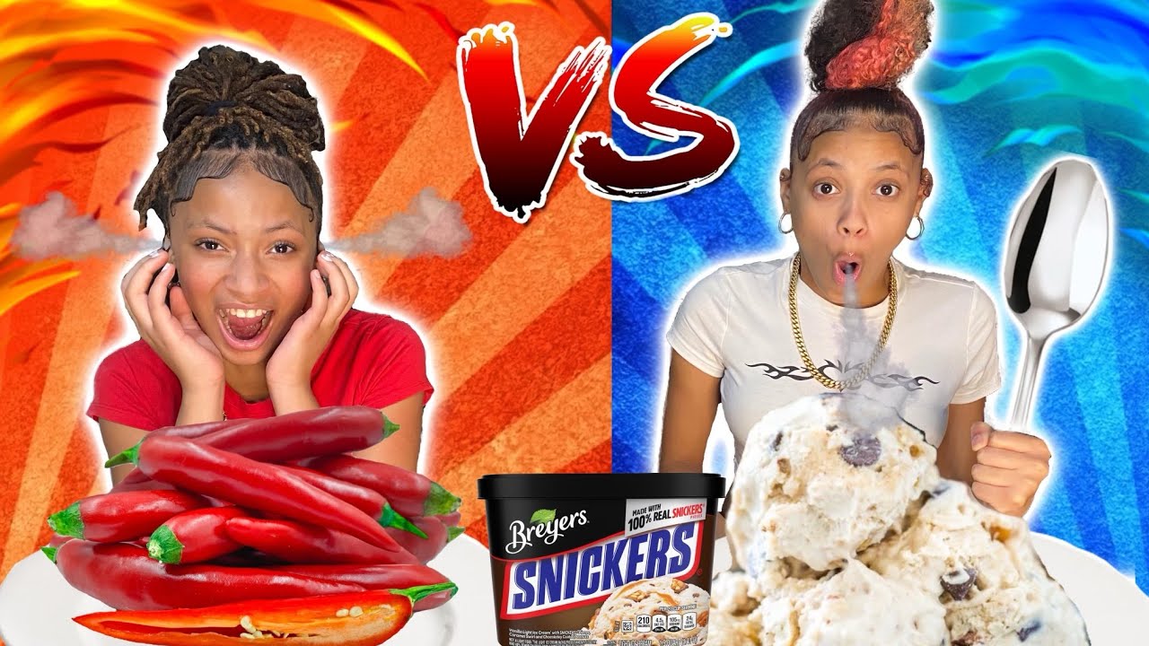 COLD VS HOT FOOD CHALLENGE!!