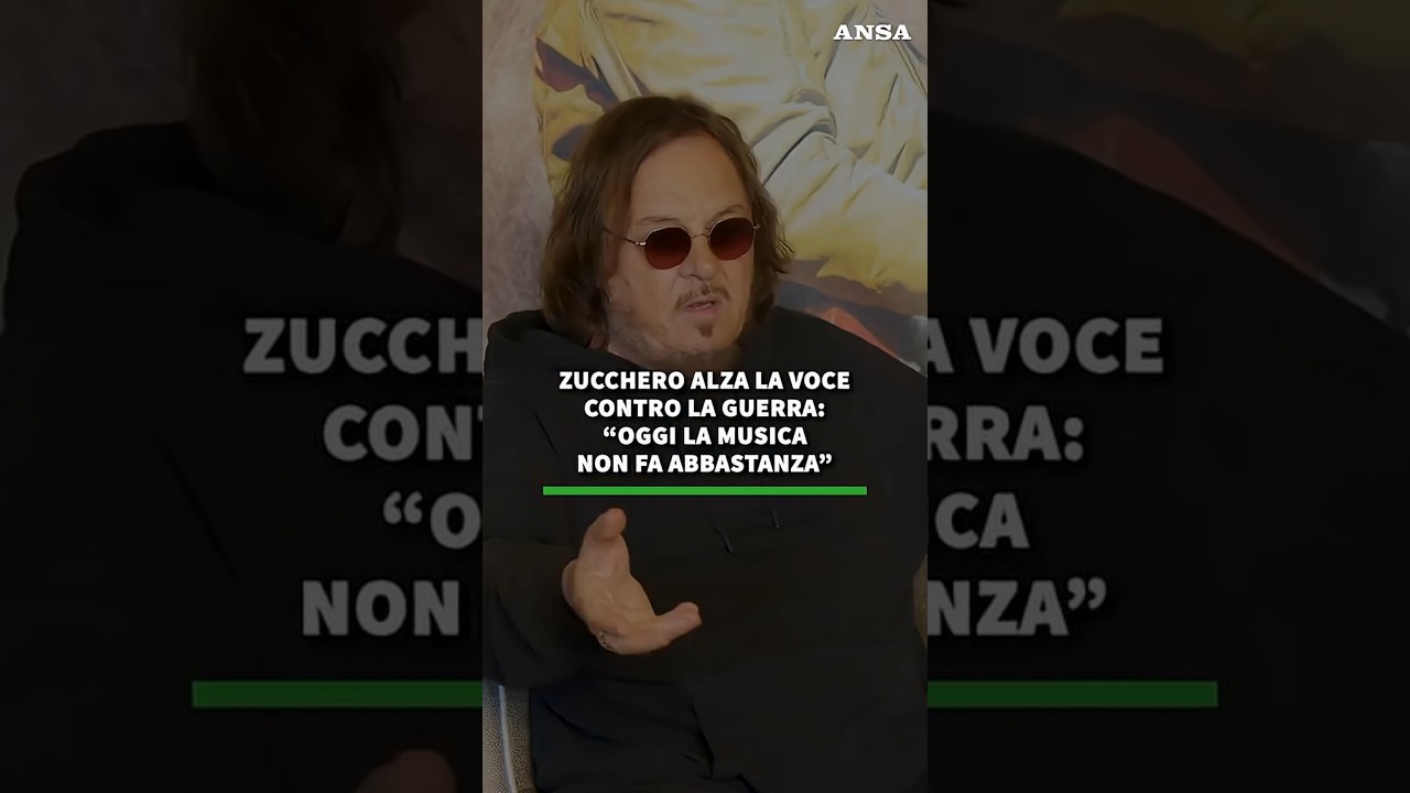 Zucchero alza la voce contro la guerra: 
