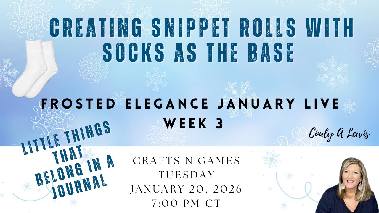 Creating Snippet Rolls with Socks as the Base Crafts N Games Live