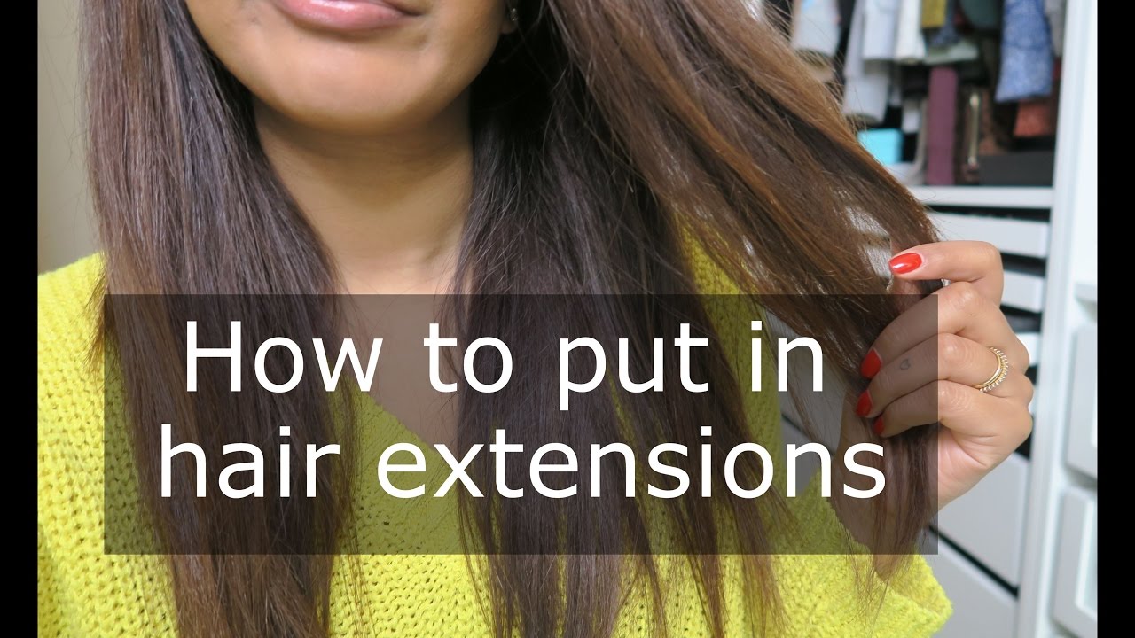 How to put in hair extensions | Vithya Hair and Makeup Artist