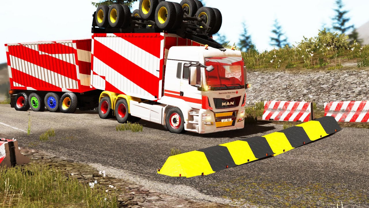Trucks vs Speed Bumps #39 | BeamNG.DRIVE