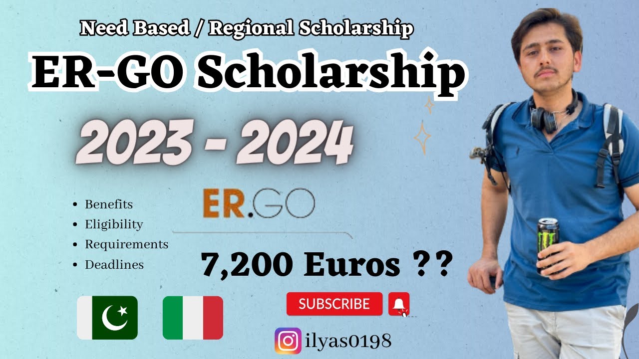 Ergo scholarship 2023-2024 | Complete Details with English subtitles | Deadlines | Benefits