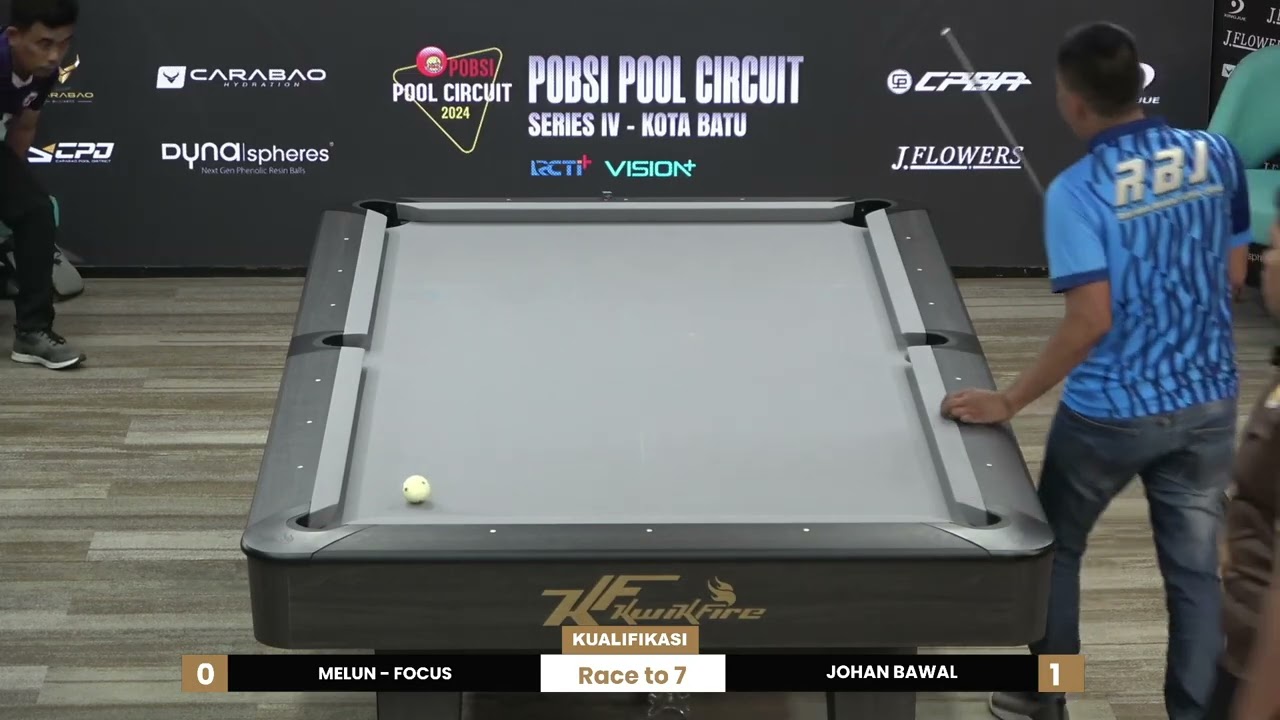 MELUN - FOCUS VS JOHAN BAWAL - RBJ | POBSI POOL CIRCUIT SERI IV - KOTA BATU [ QUALIFICATION ]