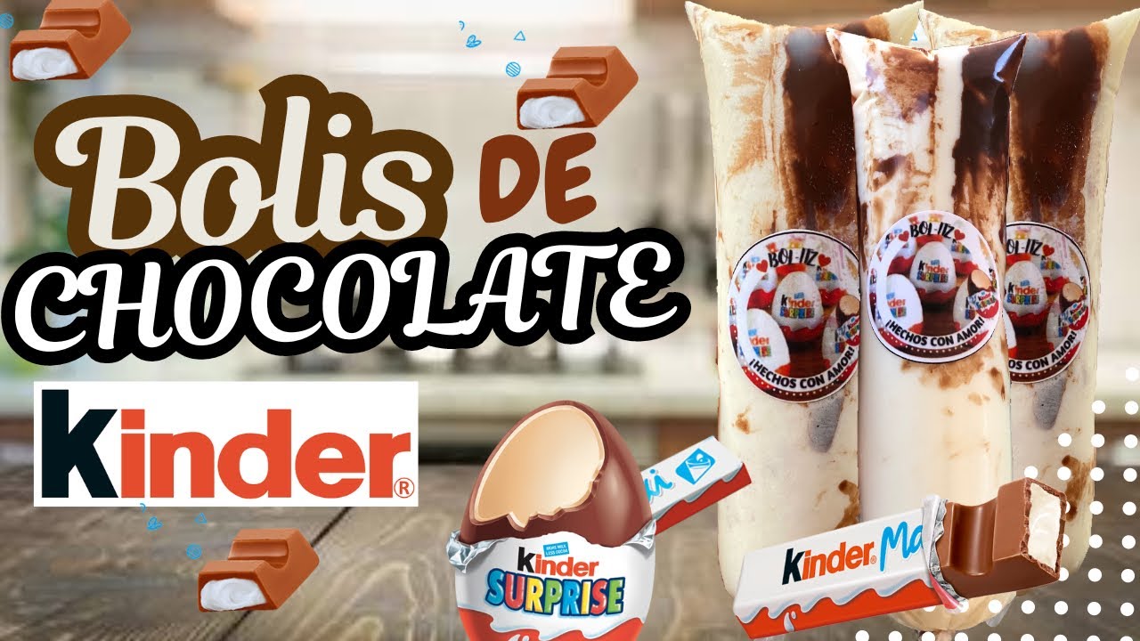 BOLIS GOURMET sabor CHOCOLATE KINDER ,HUEVITO KINDER receta para tu NEGOCIO #chocolate #bolis