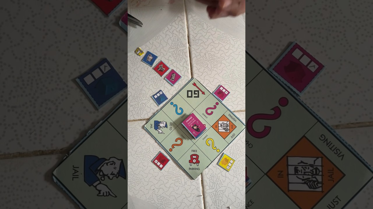 Mini monopoly board game D.I.Y with the kids #monopoly #boardgame
