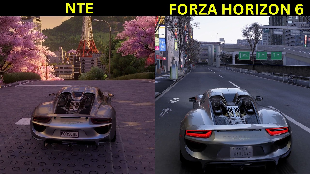Porsche 918 Spyder Comparison NTE vs Forza Horizon 6