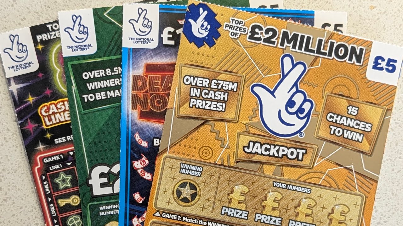 Набор лотерейных скретч-карт Allwyn National Lottery стоимостью 20 фунтов стерлингов (по 5 фунтов...