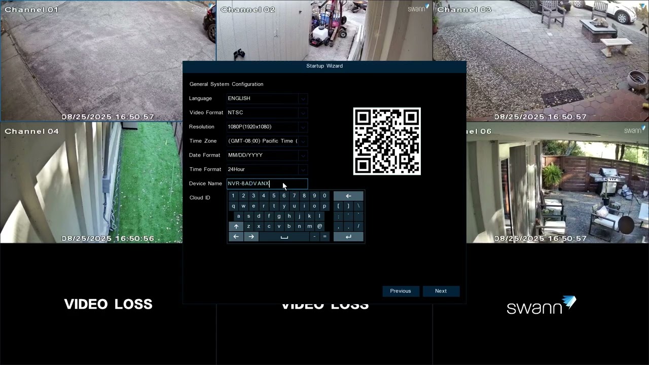 Swann AdvancedX 3K/5MP Wired NVR Security - Software Quick Start Guide (04, v2)