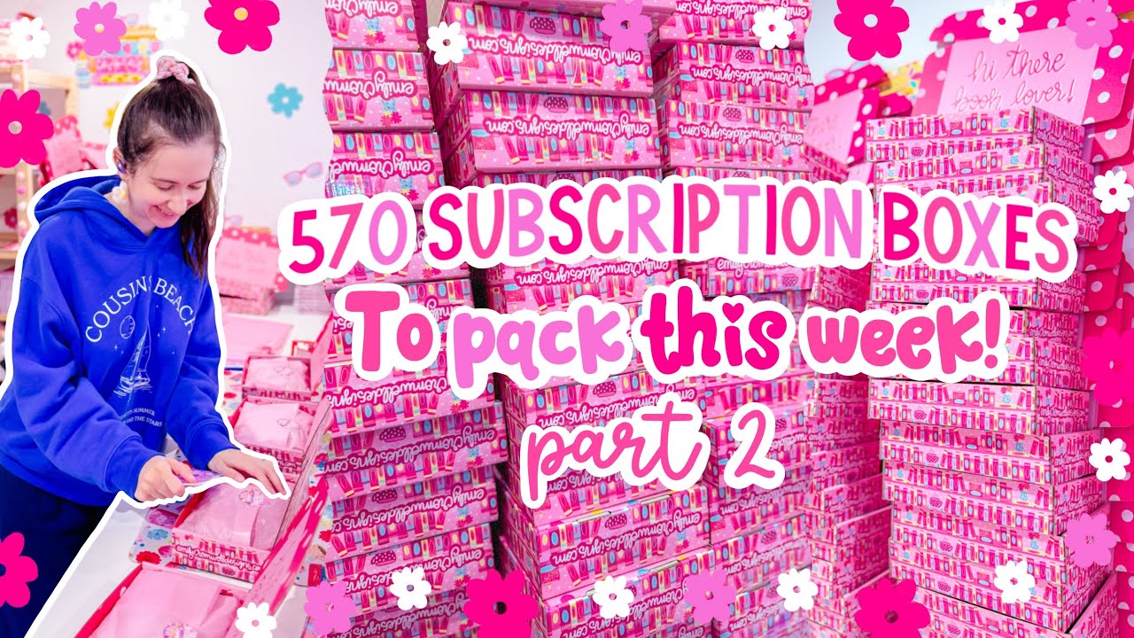 Will I Finish Packing 570 Subscription Box Orders This Week!? 🙈 SMALL BUSINESS STUDIO VLOG