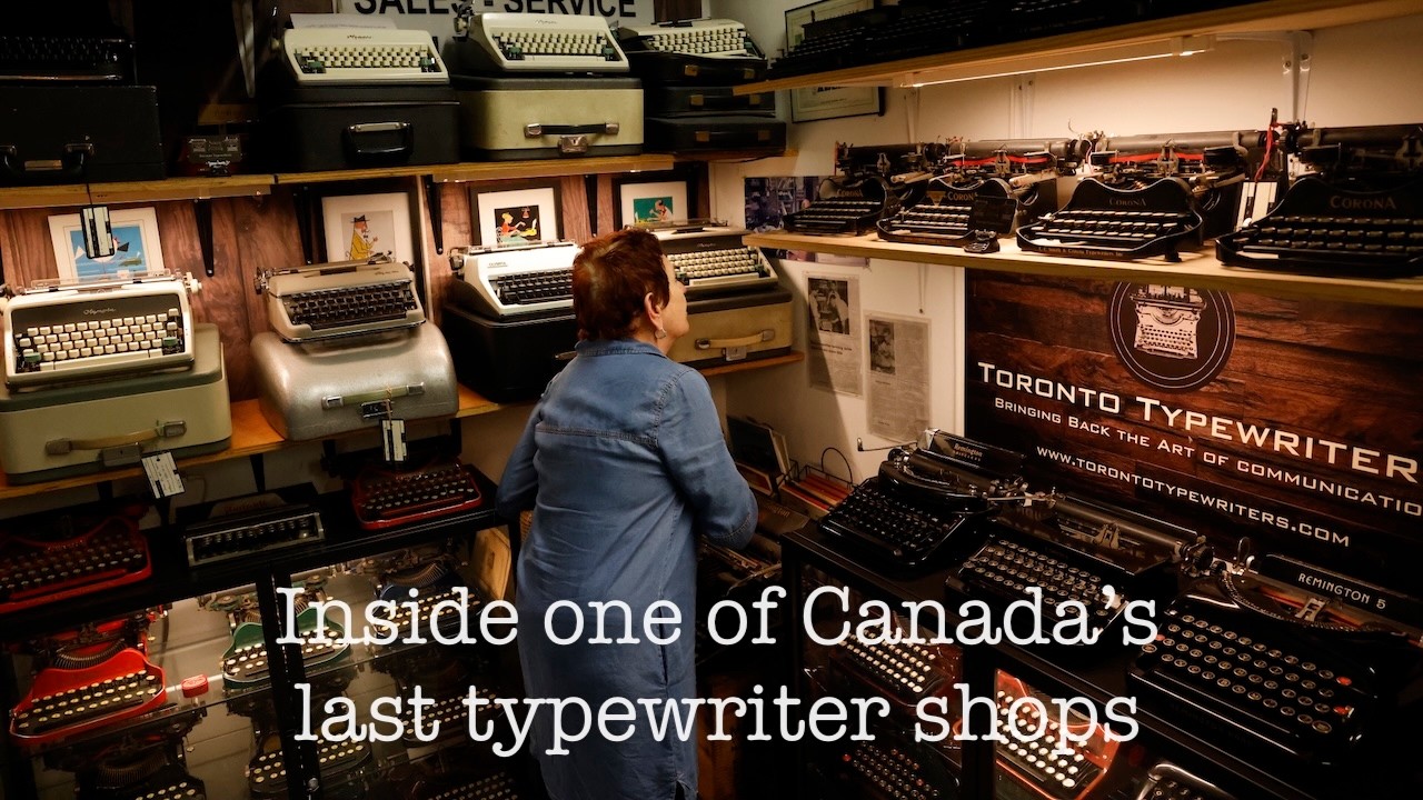 Inside one of Canada’s last typewriter shops, a dying craft finds new life