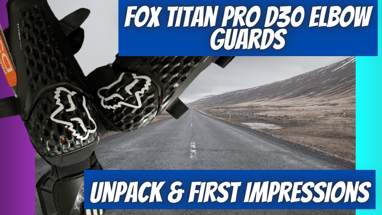 Fitted Fox TiTan Pro D30 elbow guards for PEV, Esk8, Scooter & Unicycle