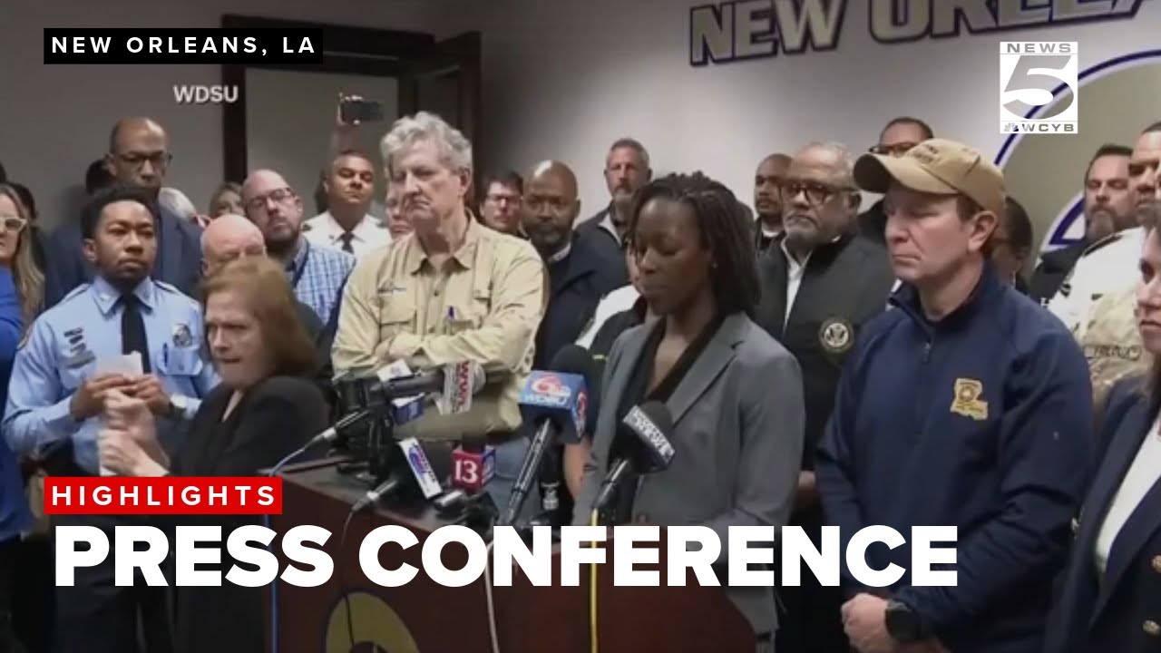 PRESS CONFERENCE: New Orleans officials give an evening update on overnight attack