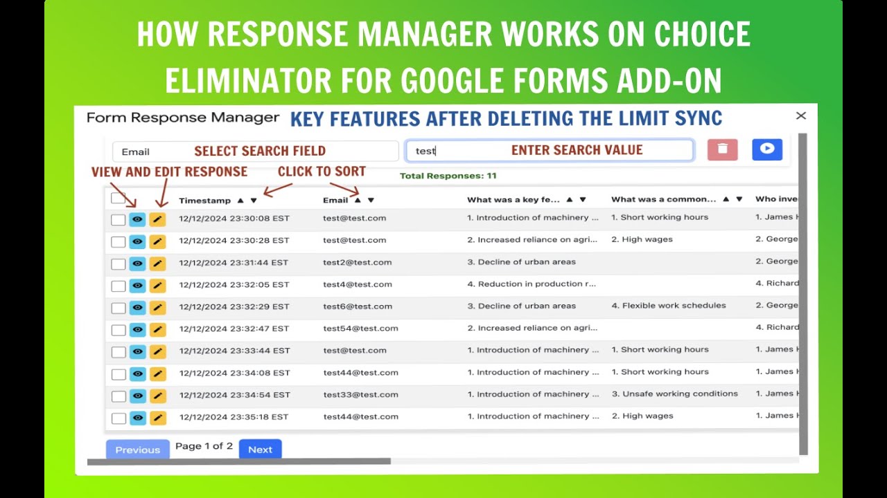Как редактировать ответы в Google Формах?
