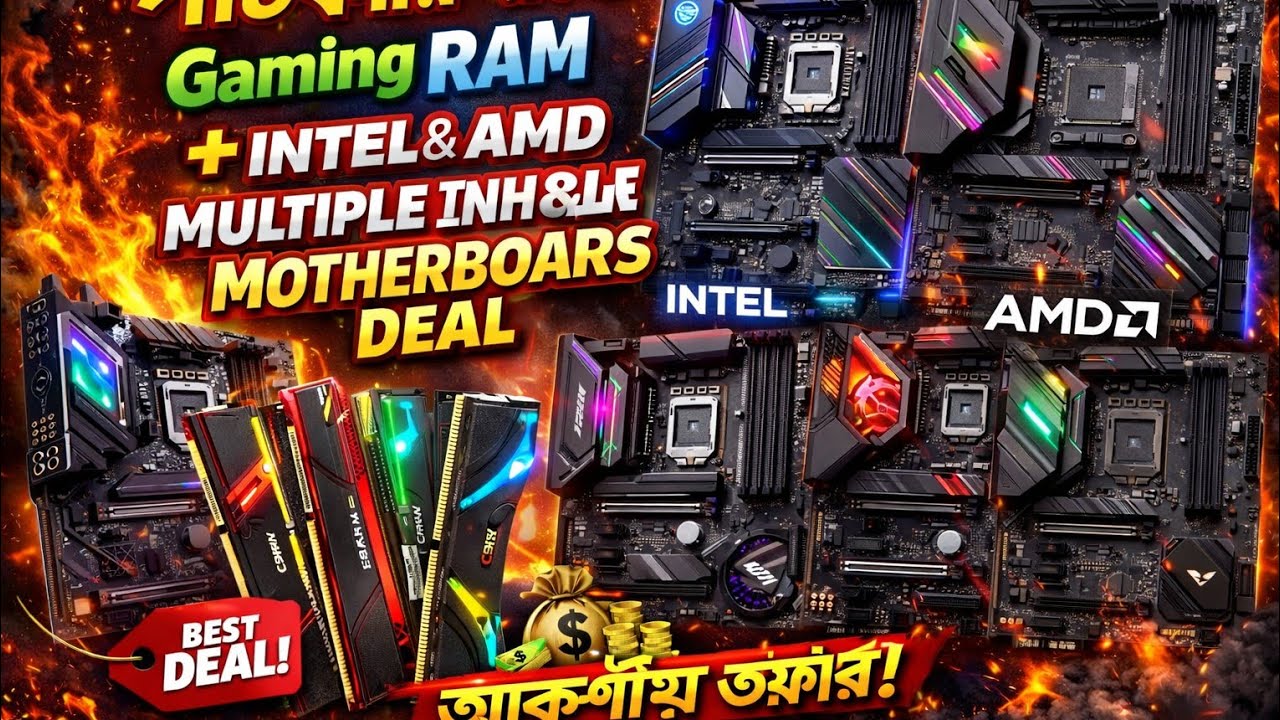 🔥 পাইকারি দামে ব্রান্ডের RAM / SSD / Gaming Motherboard Combo | PC Build Accessories Bangladesh 🇧🇩
