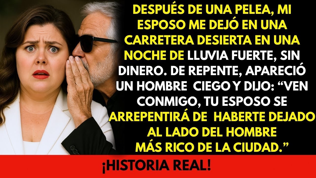 “Fíngase mi esposa. Su marido se va a arrepentir”, dijo un señor ciego. Cinco minutos después…
