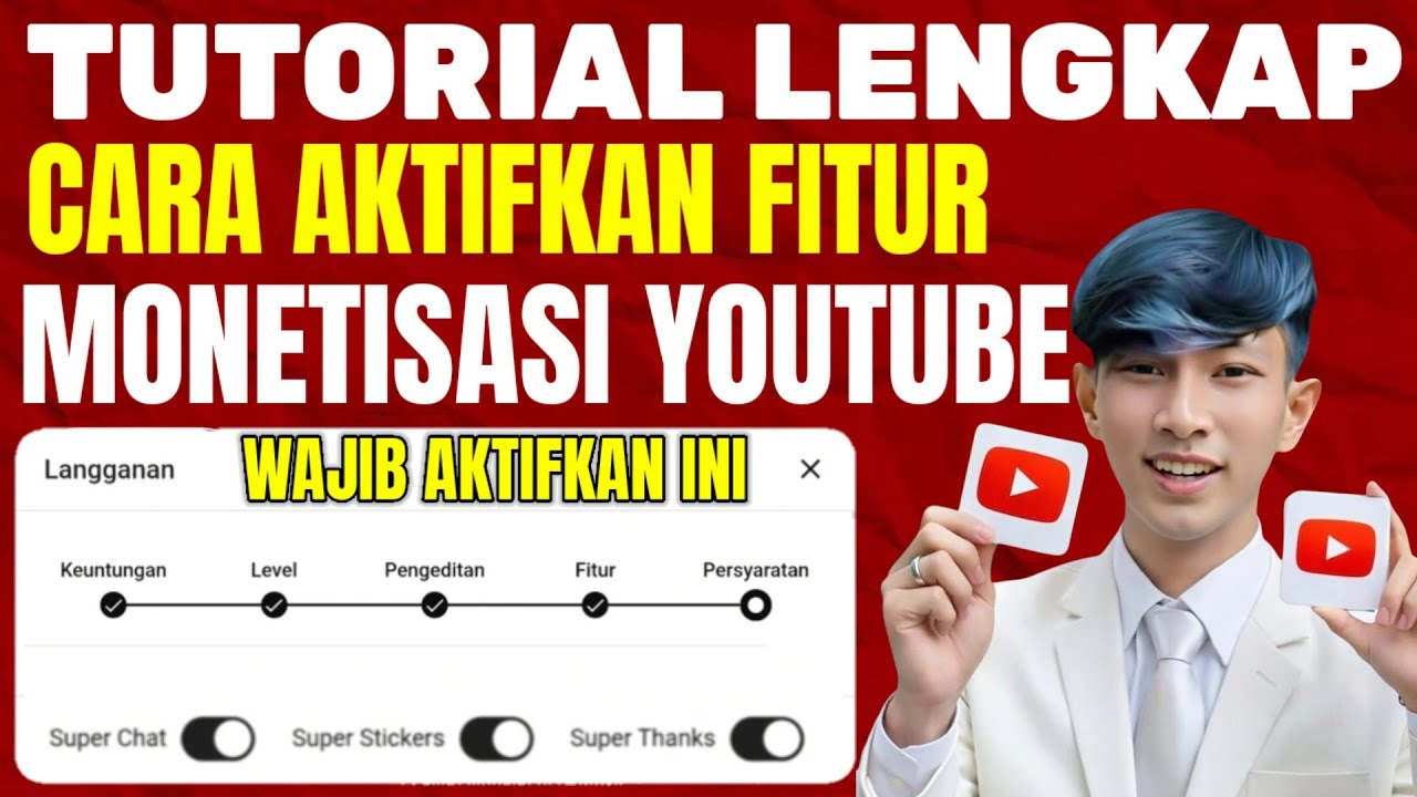 Cara Lengkap aktifkan fitur monetisasi youtube | Cara dapat cuan di youtube 2026