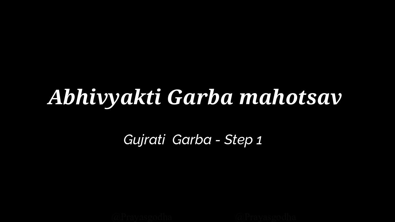 Abhivyakti Indore Gujrati garba Steps 2018
