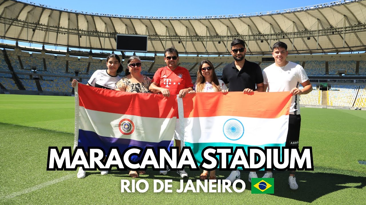 Estadio de Maracanã ⚽ Rio de Janeiro 🇧🇷 Tour Tickets | Tenían las banderas de India 🇮🇳 y Paraguay 🇵🇾