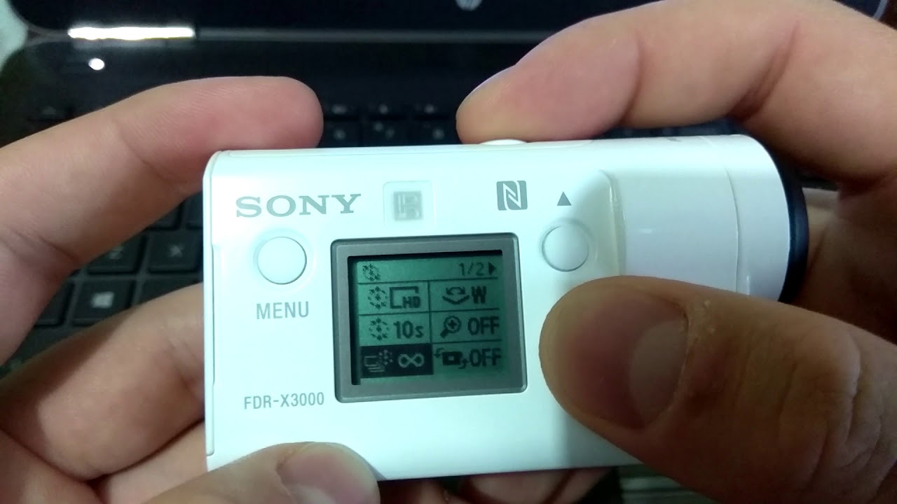 Time lapse mode on Sony FDR-X3000