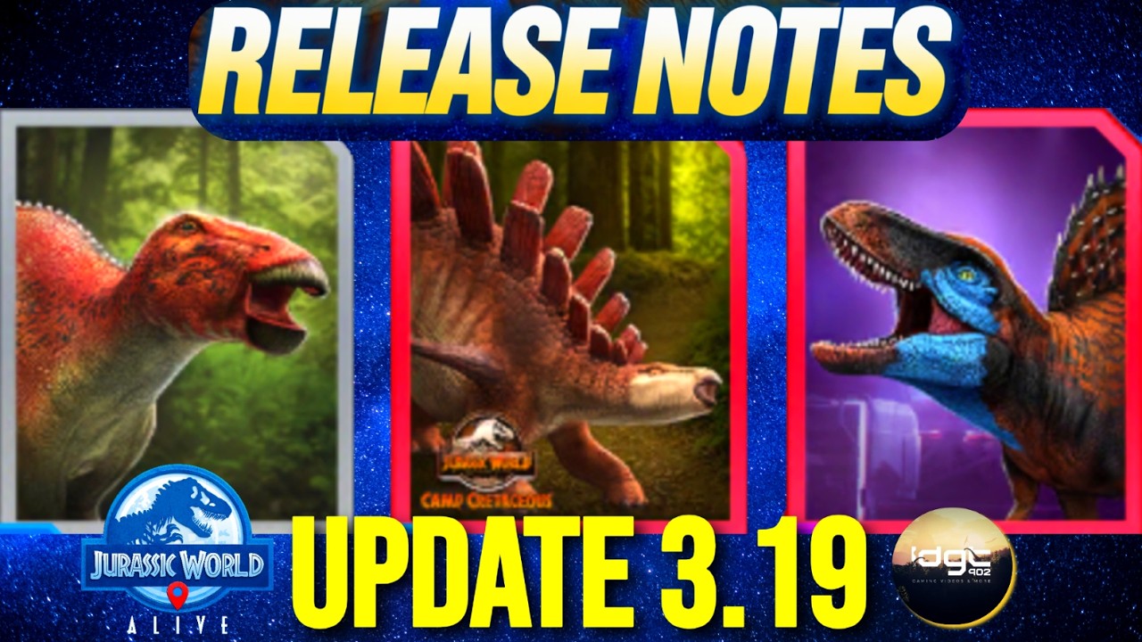 Обновление JURASSIC WORLD ALIVE 3.19 уже здесь! Всё, что вам нужно знать.