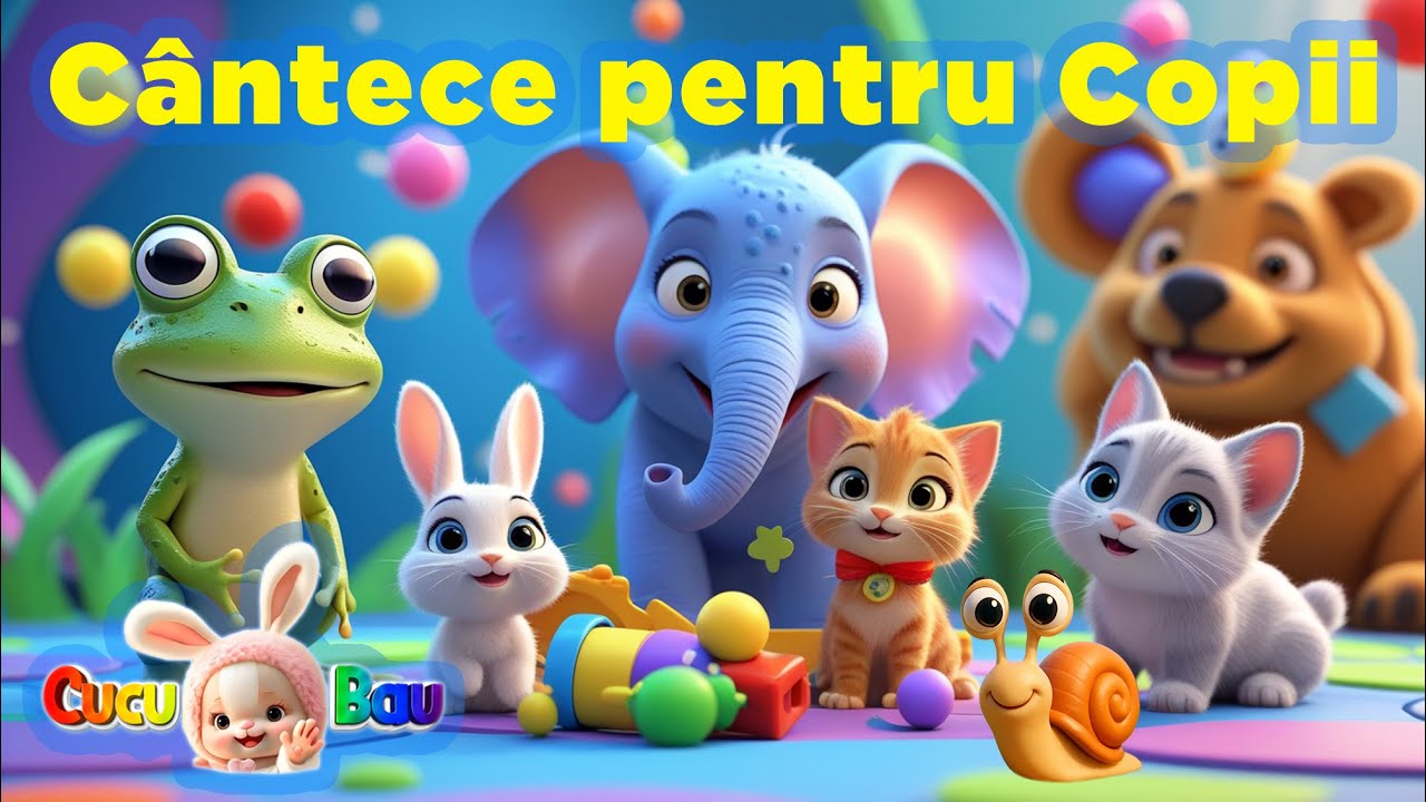🐸 Colaj Cântece pentru Copii – Nu mi e frică de Bau Bau, Un Elefant Se Legăna, Rățuștele #CucuBau