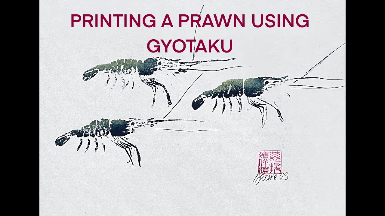 How to wet mount and print a prawn using Gyotaku method