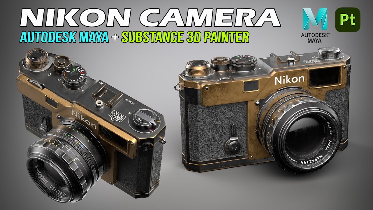 Nikon Film Camera | Autodesk Maya + Substance 3D Painter