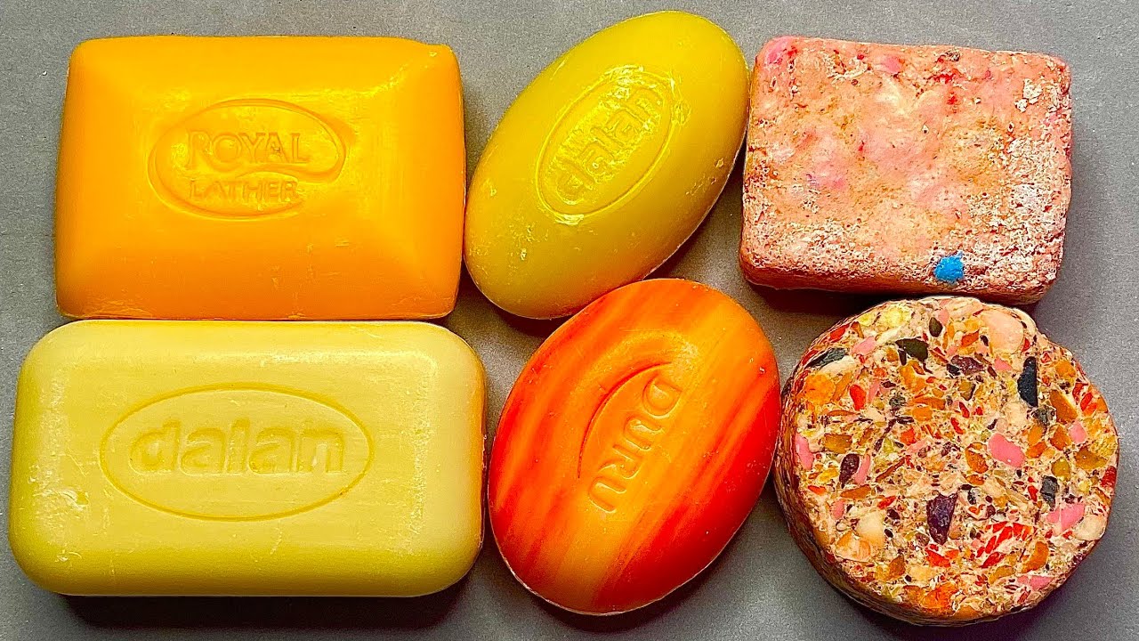 RELAXING CUTTING OF DRY SOAP : ASMR DRY SOAP CUTTING