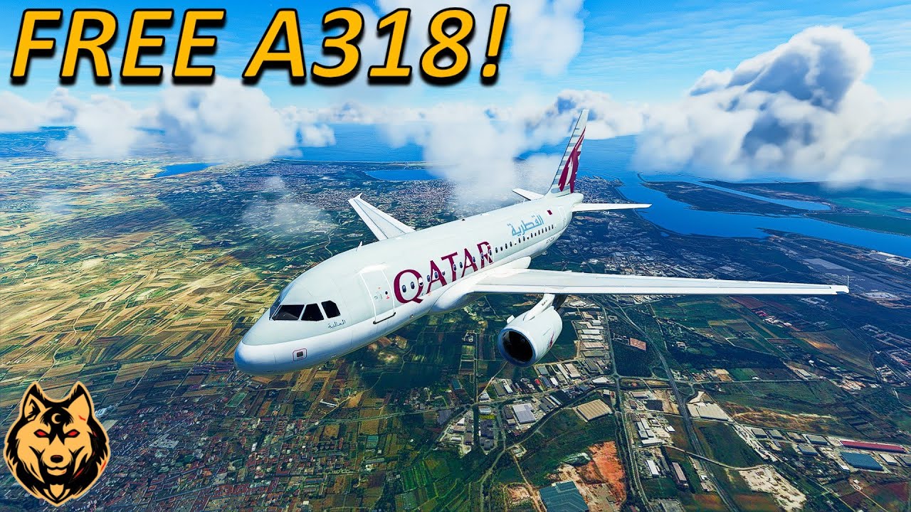 AIRBUS A318 is another AMAZING and FREE addon! - Microsoft Flight Simulator 2020
