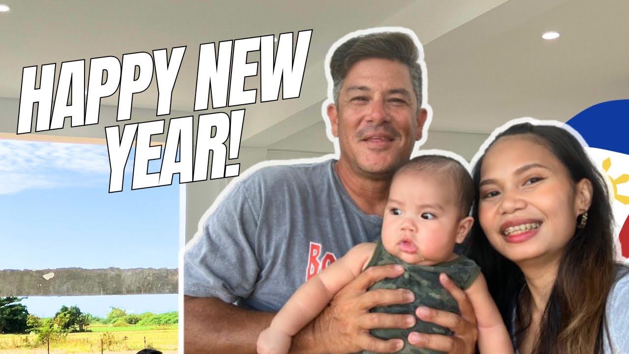 American Filipina first New Year in the philippines 2024 | American Dinner