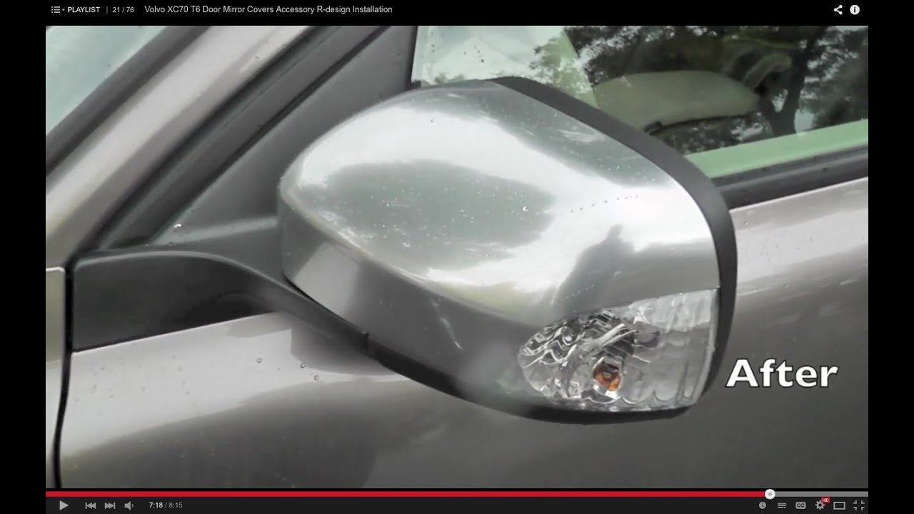 Volvo Door Mirror Covers Accessory R-design Installation