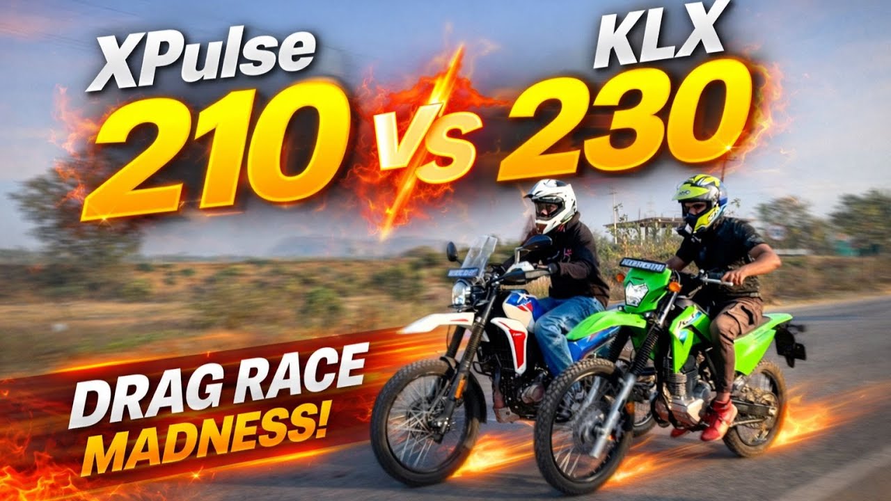 XPulse 210 vs KLX 230Drag Race🔥 | Who Wins? Real Road😱