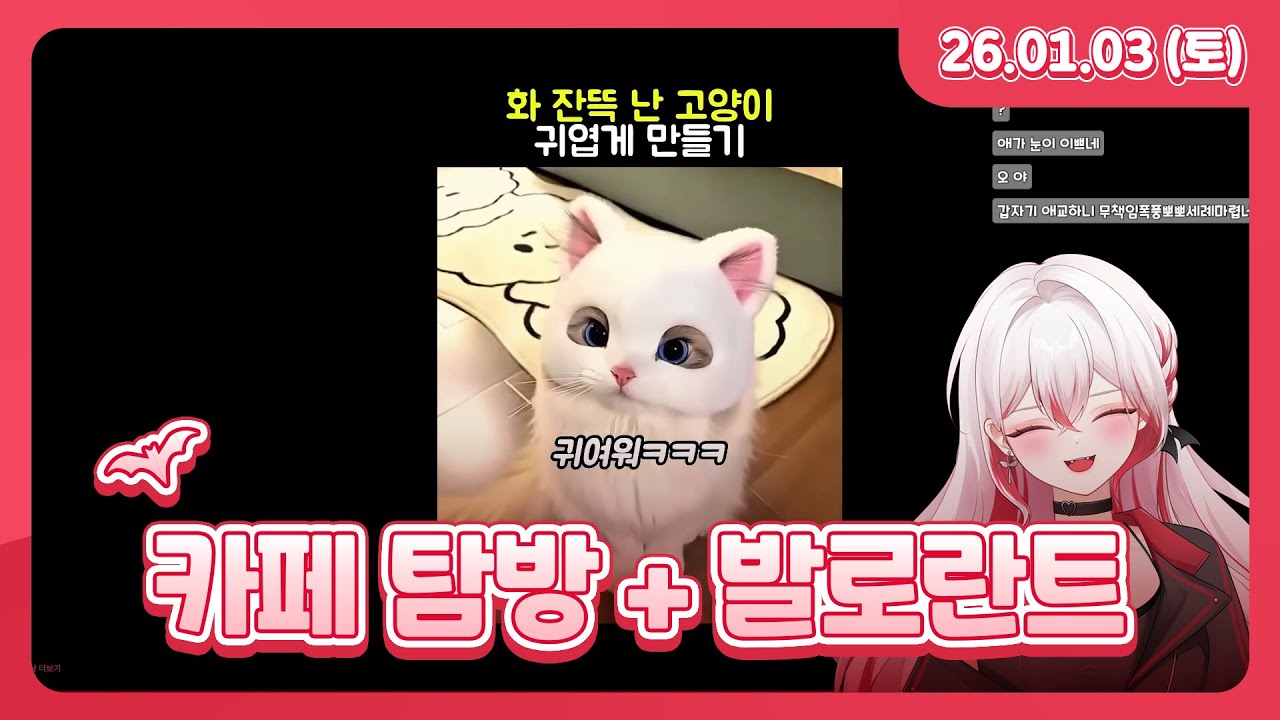 카페 탐방 + 발로란트 경쟁전 l 26.01.03 다시보기