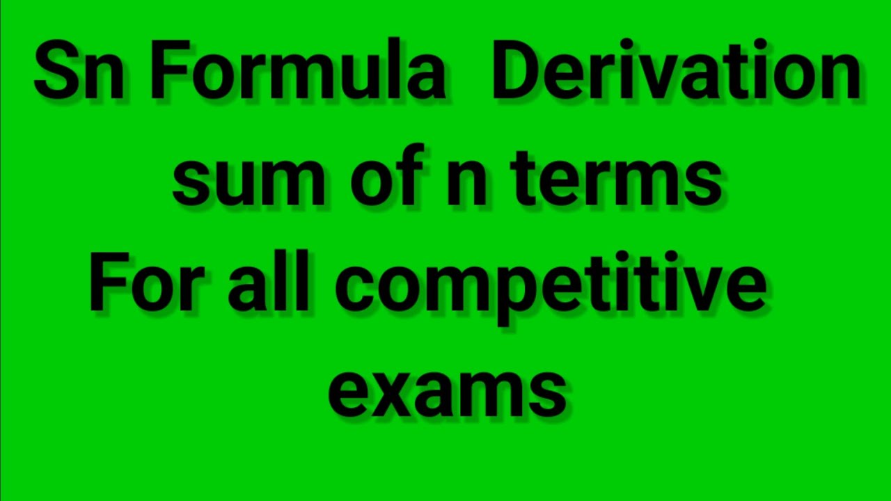 Derivation of Sn formula.  Sum of n terms. Sum of squares, cubes ,odds  even numbers by imtiyaz sir 