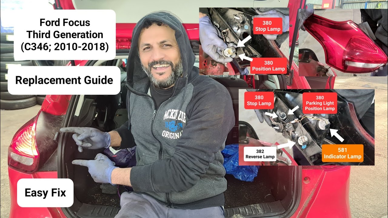 how to remove | replace stop lamp on Ford Focus mk3 #taillight