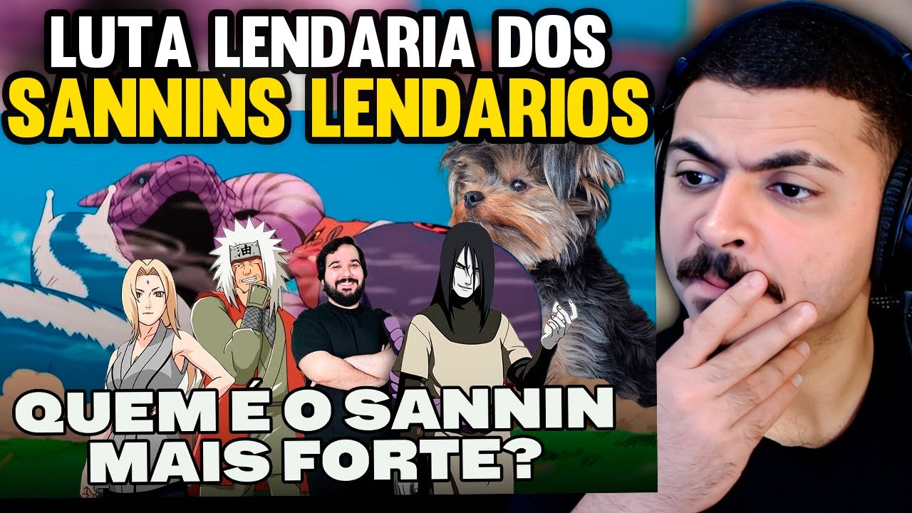 KAMUZ REAGE: Essa luta não foi só sobre os SANNINS LENDÁRIOS | Jiraya Vs. Orochimaru Vs. Tsunade