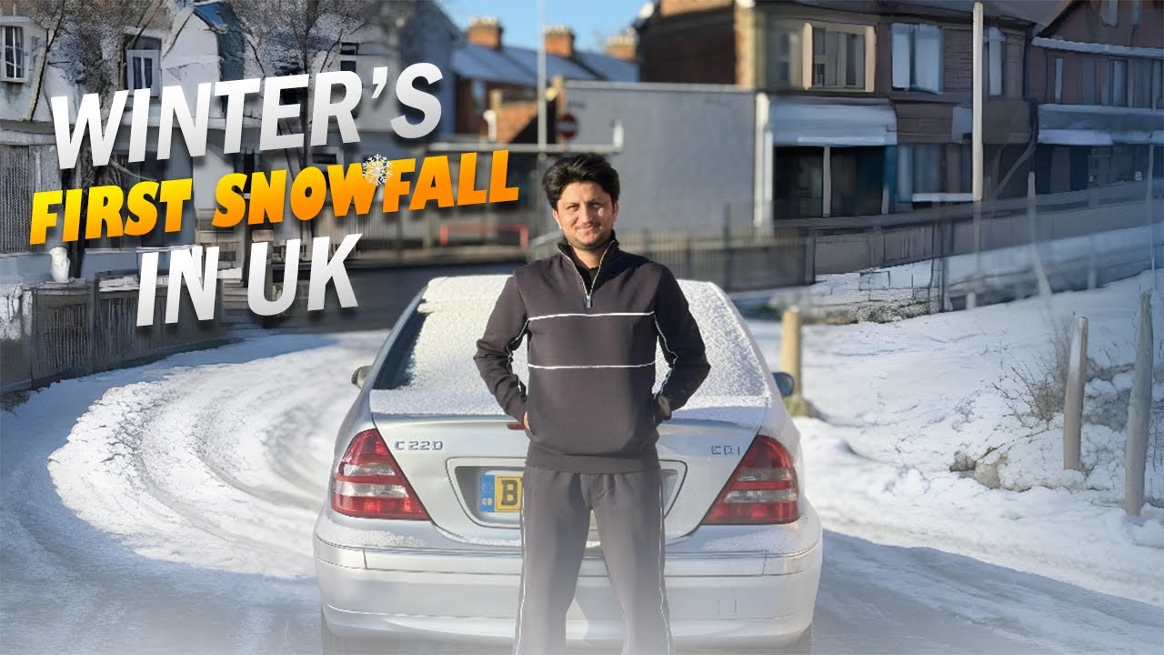Winter's first Snowfall in UK 🇬🇧 | Students life in UK | Guidance for new students #uk #studyinuk