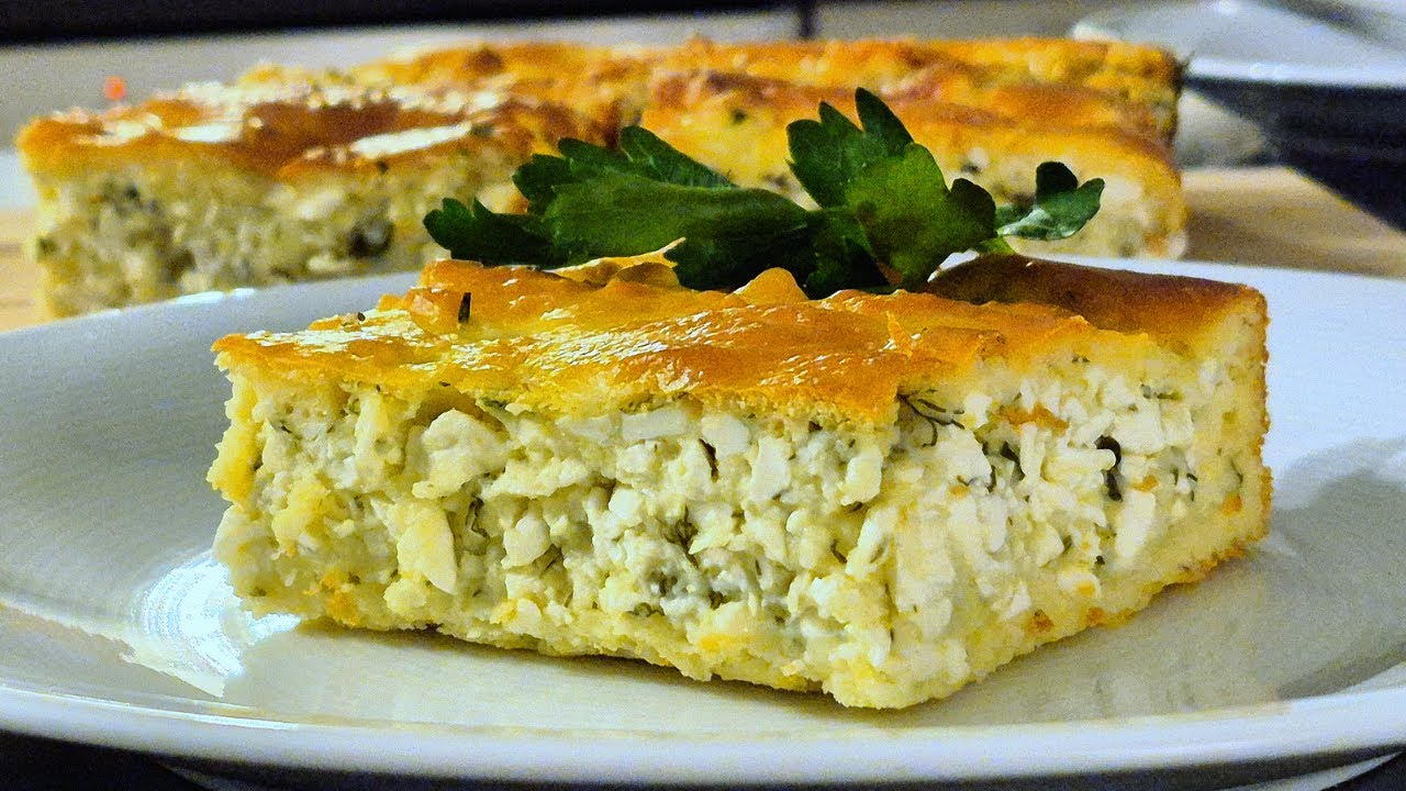 Запеканка с Творогом и Свежей Зеленью