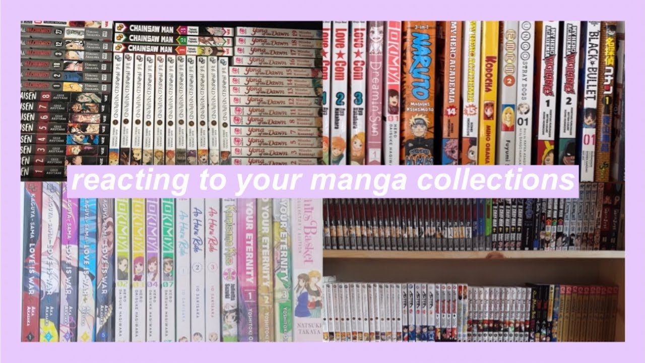 reacting to your manga collections