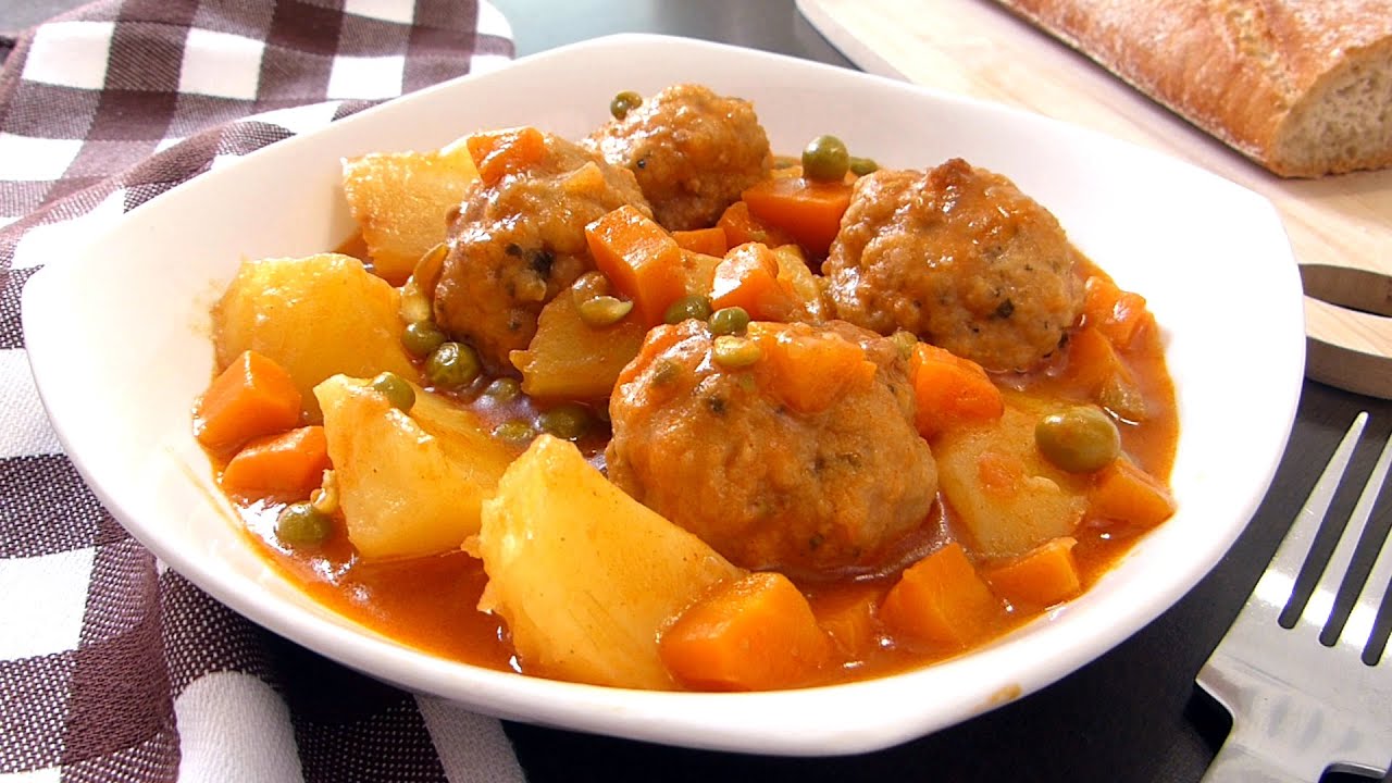 Estofado de Albondigas | Receta de albóndigas ✅