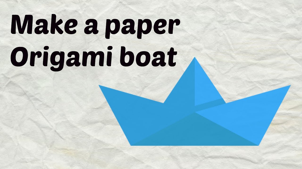 How To Make a Paper Boat That Floats - Easy Origami Tutorial.