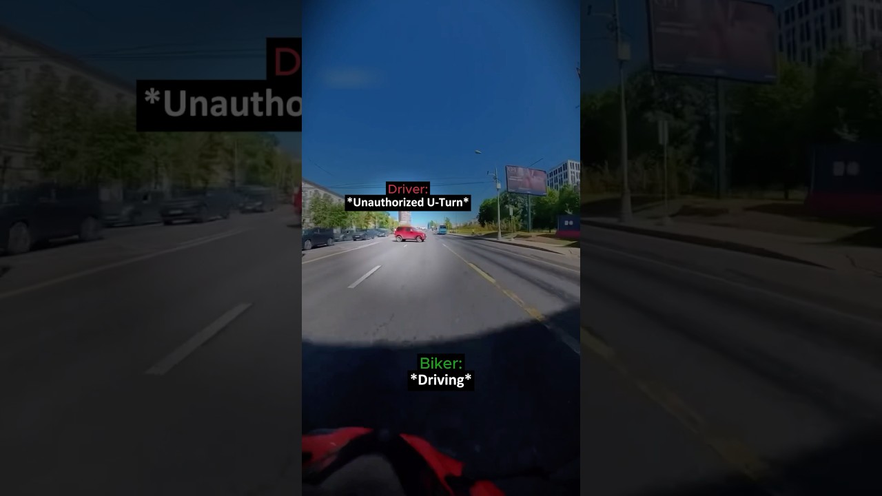 Biker Loses It After Near Fatal Crash #biker #shorts