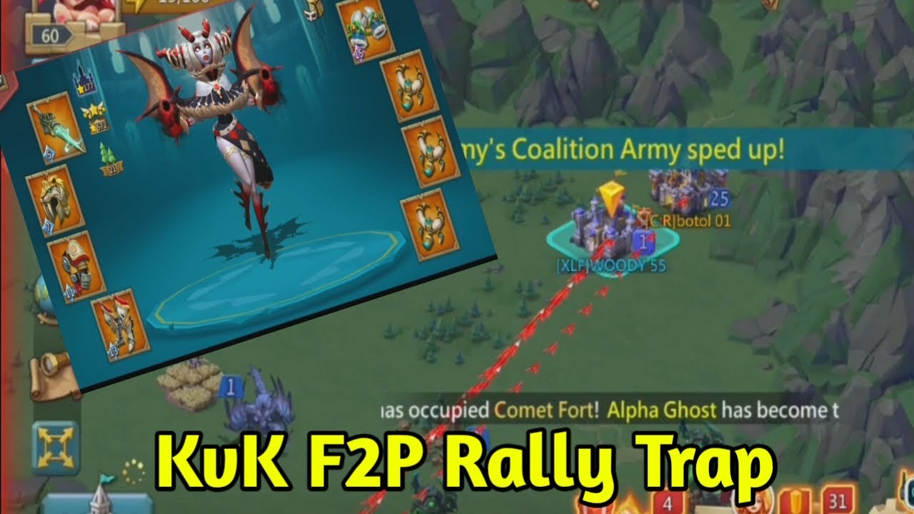 Lords Mobile F2P Rally Trap Kvk Lords Mobile Gameplay