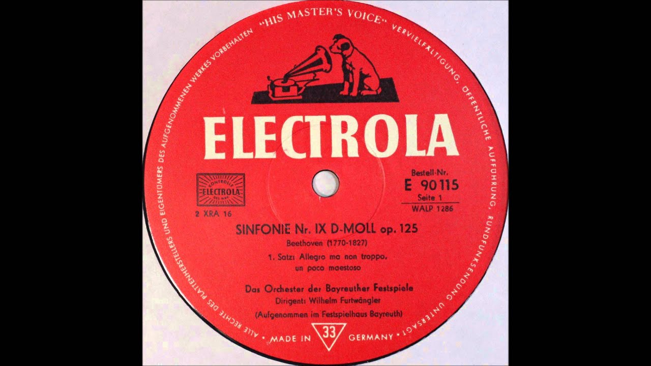 Beethoven, IX  Sinfonie D Moll Op  125 , 1stmov, Furtwangler