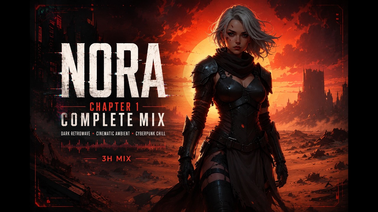 NORA – Chapter 1 Complete Mix | Dark Retrowave • Cinematic Ambient • Cyberpunk Chill (3h Mix)